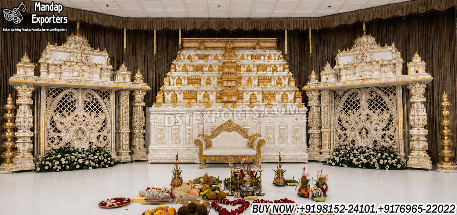 Grand Rajagopuram Mandap for South Indian Wedding