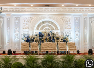 Grand Wedding Stage For Canadian Reception Events Luxury Wedding Stage Setup, Indo Roman Wedding Stage, Roman Column Wedding Backdrop, White Wedding Stage Decoration, Luxury Reception Stage, Fiber Wedding Stage, European Style Wedding Backdrop, Wedding Stage Manufacturer, Wedding Stage Exporter, Banquet Hall Wedding Stage, Destination Wedding Decor, Luxury Wedding Decor Props, Wedding Reception Backdrop, Royal Wedding Stage Design, Wedding Event Decoration, Premium Fiber Stage Setup