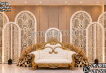 Modern Geometric Laser Cut Wedding Backdrop Screen Panels Islamic style wedding backdrop, Walima stage decoration panels, laser cut wedding backdrop, Moroccan style laser panels, Muslim wedding stage setup, luxury Walima backdrop, royal Islamic wedding décor, laser cut partition panels, wedding reception backdrop design, Nikah stage decoration, decorative laser cut panels for events, Arabic style wedding backdrop, elegant wedding stage panels, premium wedding backdrop set, wedding event décor manufacturers, wedding stage furniture and backdrop, floral wedding backdrop setup, luxury Muslim wedding décor ideas, laser cut backdrop supplier India, banquet hall wedding decoration set