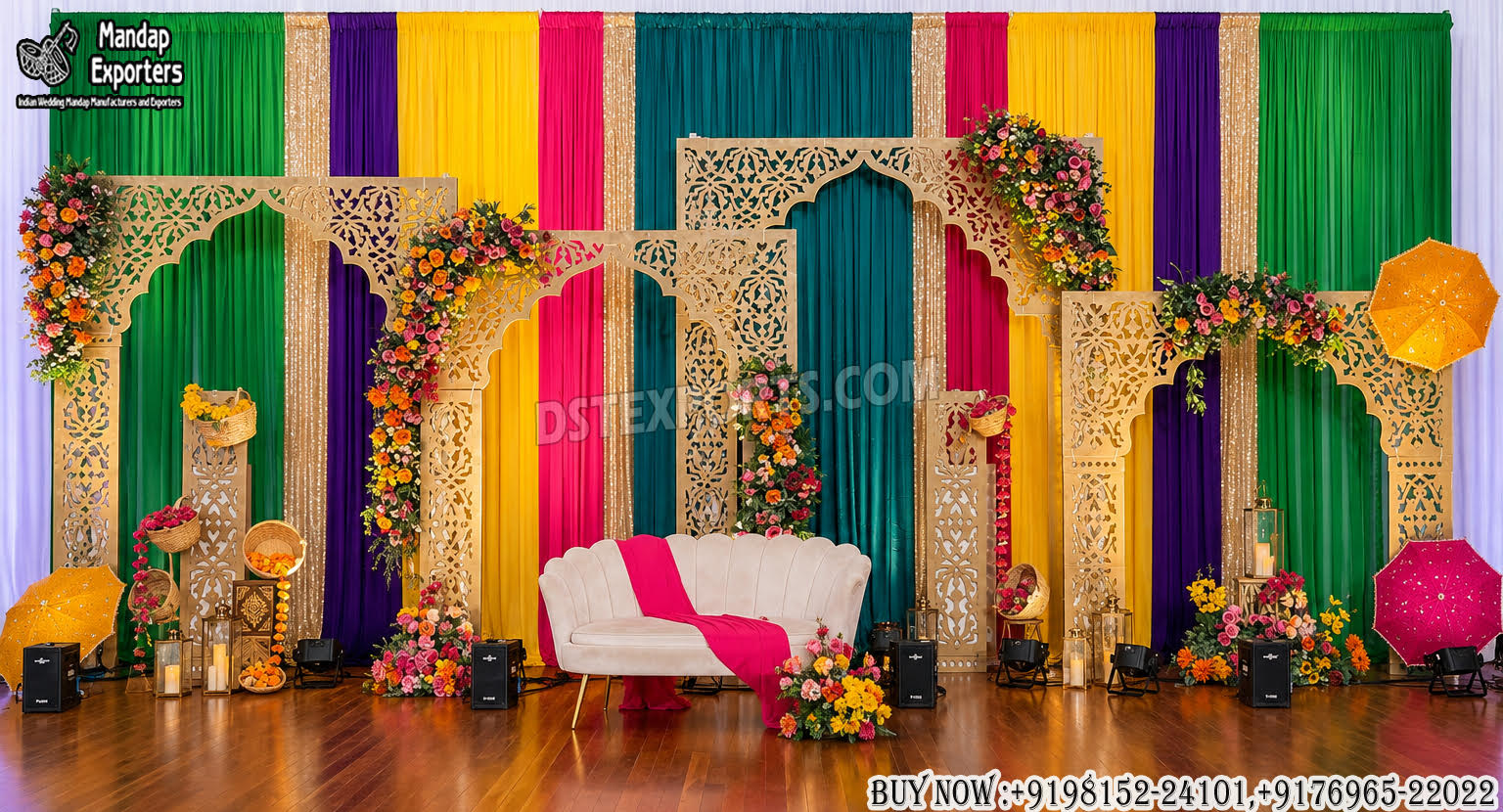 Moroccan Style Backdrop Screens For Heena Night Decor