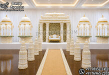 Classic White Palace Theme Manavarai Stage Setup destination wedding mandap, fusion wedding pavilion mandap, luxury wedding canopy, outdoor wedding mandap, white and gold wedding mandap, laser cut wedding mandap, Islamic style wedding mandap, Mughal inspired mandap, royal wedding pavilion, designer wedding mandap setup, premium wedding mandap décor, floral wedding mandap, crystal hanging mandap, luxury phera mandap, wedding stage decoration, modern wedding mandap design, elegant wedding canopy setup, destination wedding decor Royal Mughal Wedding Stage Backdrop, Mughal Arch Wedding Backdrop, Fiber Wedding Stage Panels, Luxury Wedding Stage Decor, Arabic Wedding Backdrop, Muslim Wedding Stage Setup, Nikkah Stage Decoration, Walima Stage Backdrop, Reception Stage Design, Wedding Backdrop Manufacturer, FRP Wedding Panels, Carved Wedding Backdrop, Indian Wedding Stage Decor, Heritage Wedding Backdrop, Dome Arch Backdrop Panels, Event Stage Decoration, Wedding Furniture Set, Royal Wedding Sofa Set, Bride Groom Stage Setup
