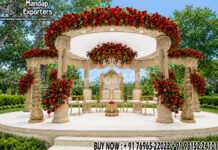 Grand Gujarati Wedding Triple Pole Mandap USA Grand Gujarati Wedding Triple Pole Mandap USA
