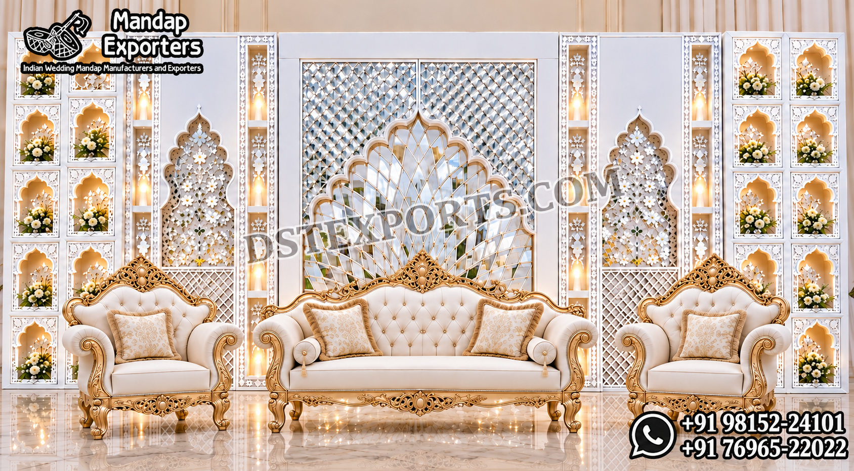 Arabic style Weddings New Design Mirror Panels