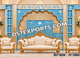 Mughal Jharokha Style Mirror Wedding Stage Backdrop Frames Mughal Jharokha Style Mirror Wedding Stage Backdrop Frames