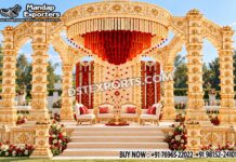 Traditional Indian Wooden Diya Pillar Wedding Mandap Traditional Indian Wooden Diya Pillar Wedding Mandap